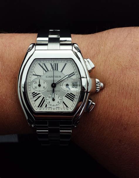 cartier roadster chronograph replica|cartier roadster chronograph discontinued.